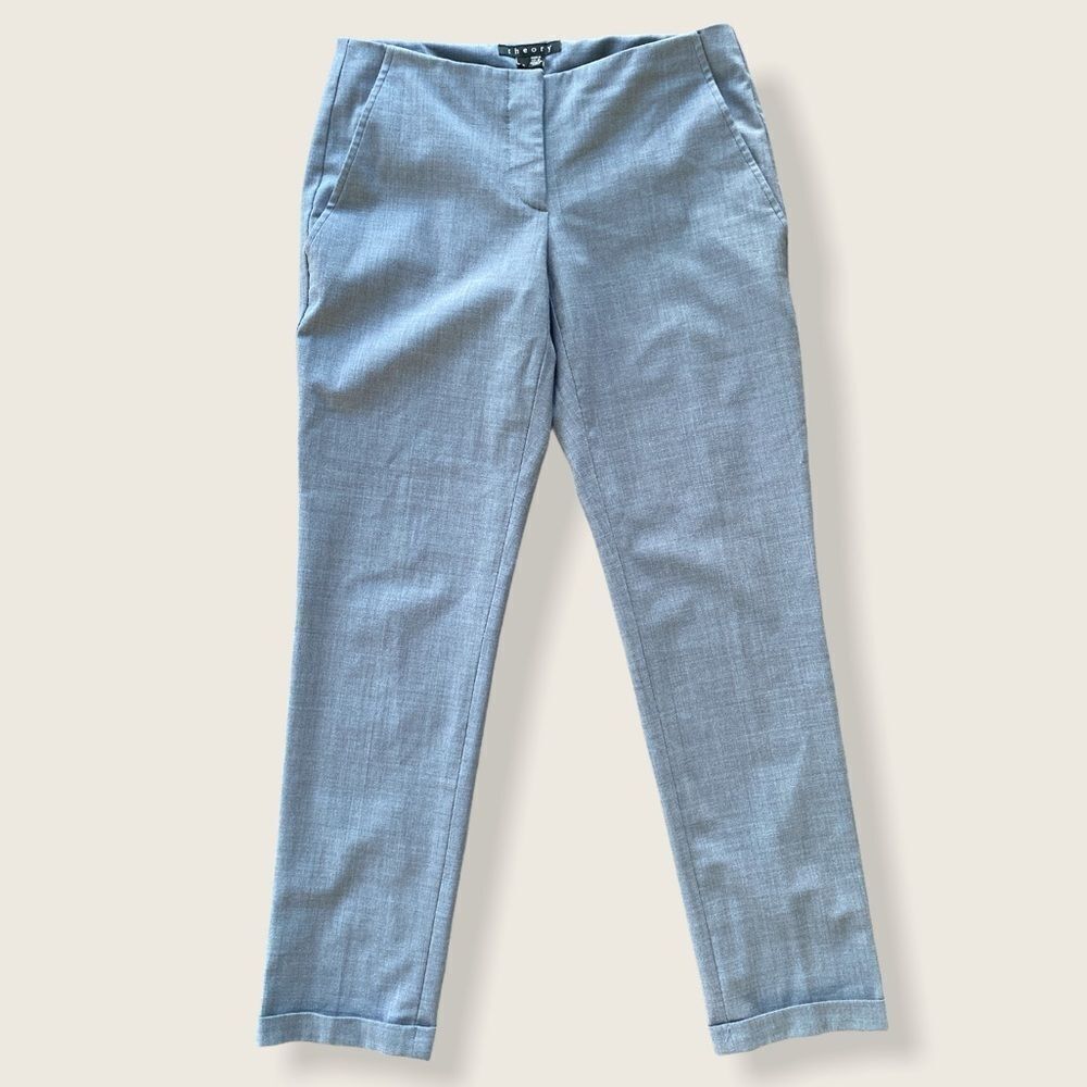 Theory Light Blue Women's Trousers